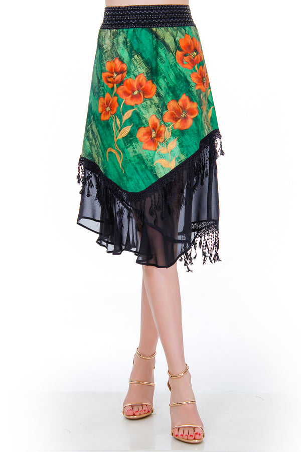 Fusta jerse pictata  Liza Panait Liza Panait Online Boutique